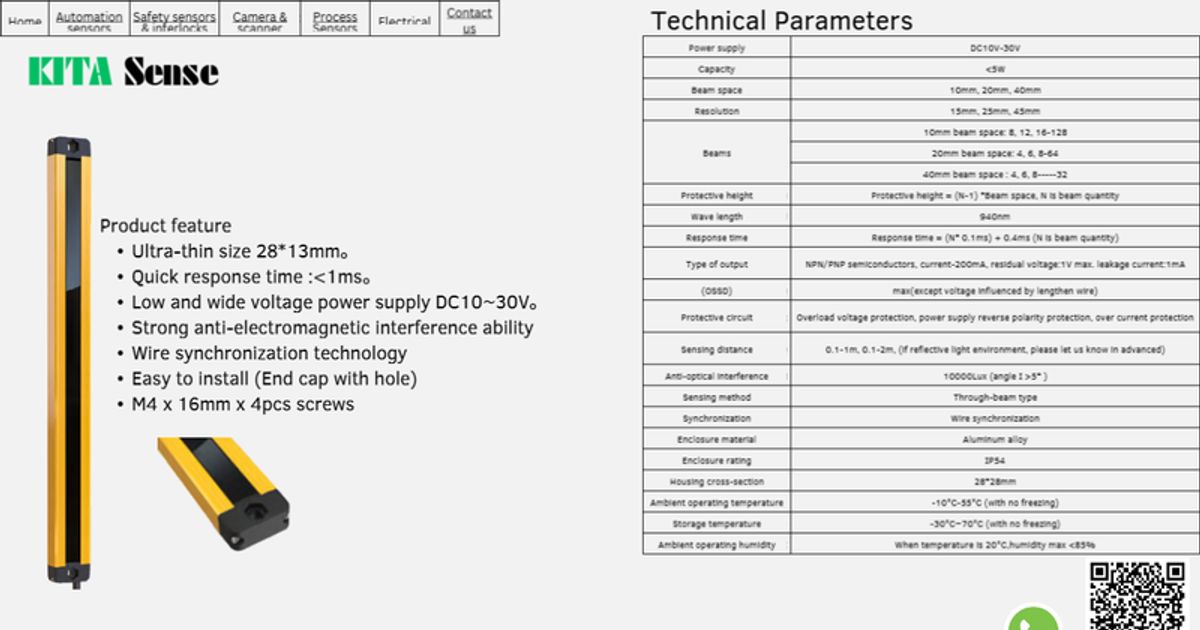 SLIM Area sensor